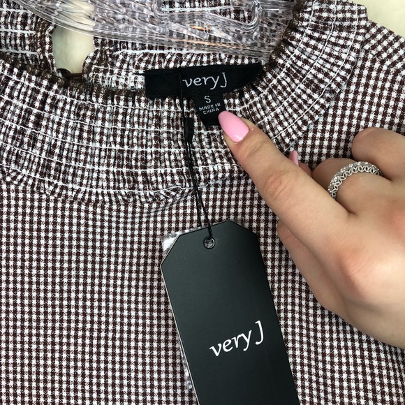 🔥3 for $30 Gingham Mock Neck Plaid Skater Dress - Picture 8 of 8